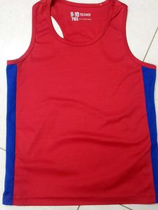 Kids Red & Blue Athletic Tank Top