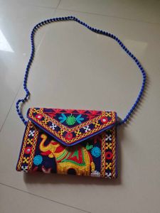 Embroidered Clutch Bag