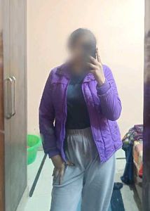 Purple Quilted Puffer Jacket