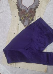 Silk Kurta With Chudidar