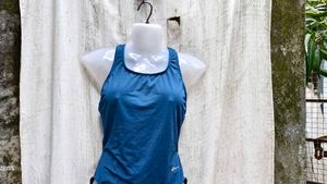 Blue One Piece Swimsuit