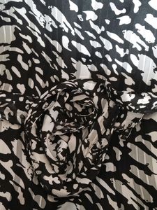 Black &amp; White Print Blouse