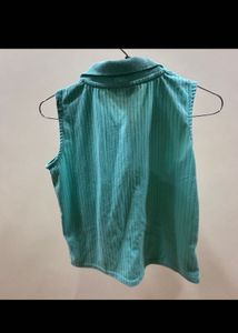 SALE 2 Trendy Tops - Teal Polo &amp; Swirl Print Tee