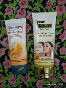 Himalaya & Spinz DeTAN Face Packs
