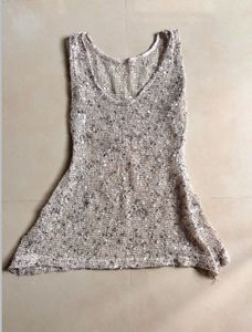 Sequin Embellished Sleeveless Top