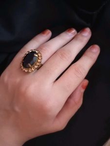 Black And Golden Ring