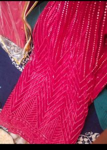 Stunning pink Sequined Lehenga Choli