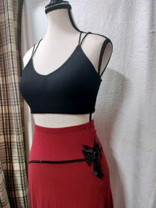 Designer Burgundy Skirt/tube dress ♥️🍒 NEW!!!