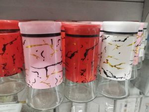 Stylish Marble Pattern Spice Jars set of 3
