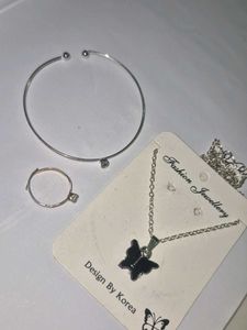 Butterfly Necklace &amp; Ring Set