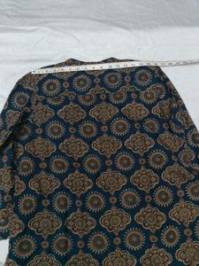 Boho Print Long Sleeve Tunic Top