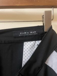 Black Pants with Side Stripe