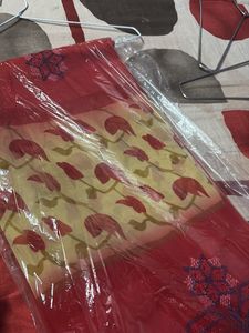 Beautiful Red Floral Saree