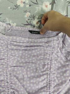 Chic Lavender Polka Dot Top