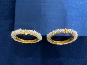 Elegant Pure Pearl Gold plated Bangles