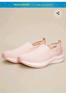 Light Pink Slip-On Sneakers