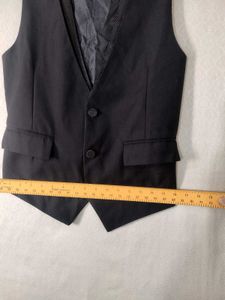 Korean Fit Men's Black Formal Vest