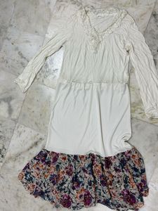 Ladies Simply Beautiful Off White Zara Dress