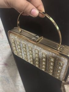 Sparkling Gold Clutch Bag