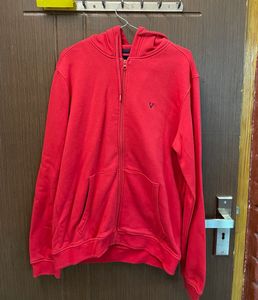 Red Full Zip Hoodie