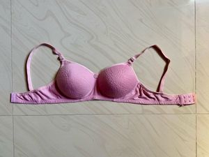 Comfortable Pink Padded Bra