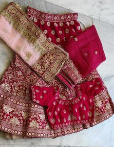 bridal lehenga choli set ( 2duppta)