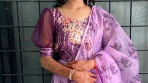 Beautiful Lavender Floral Lehenga Choli