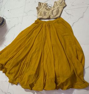 Vibrant Yellow Lehenga Choli