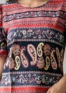 Paisley Print Top