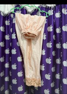 Embroidered Peach Pakistani Kurti with Dupatta