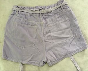 Light Purple Paperbag Waist Shorts