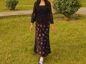 Elegant Velvet Skirt Suit Set
