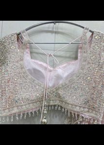 Stunning Pink Sequined Lehenga Choli Set