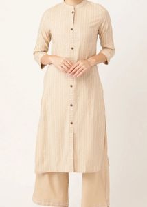 Elegant Striped Kurta with Palazzo Pants