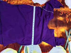 Purple Embroidered Kurta Set