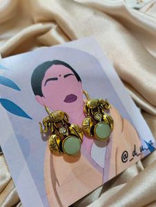 Boho Elephant Dangle Earrings👀🐘♥️