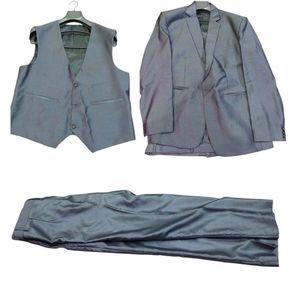 Raymond Men's Grey Three Piece Suit - Jacket, Vest