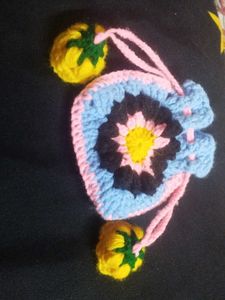 combo 2 Handmade Crochet Pouch with Tassel