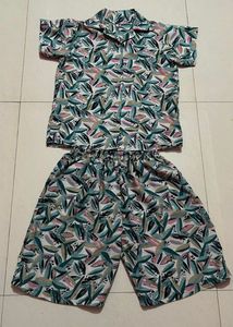 Boys' Stylish Printed Shirt &amp; Shorts Set