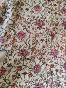 Floral Print Cotton Kurta