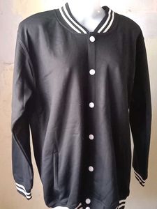 Size XL Varsity Style Black Jacket