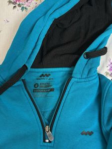 Blue Zip-Up Hoodie