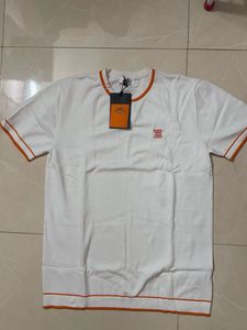 Hermes White Knitted T-Shirt