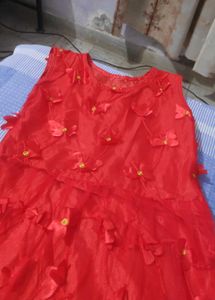 Red gown