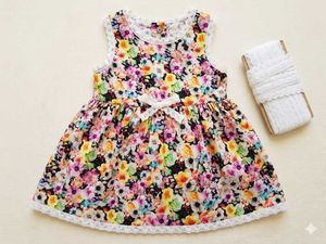 Cute Floral Print Baby Dress