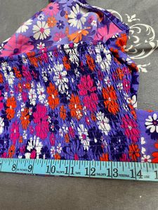 Purple Backless Crop Top