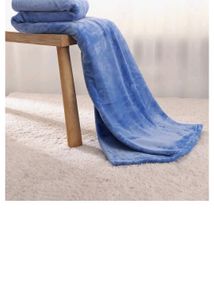 Soft Blue Throw Blanket