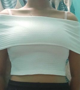 white off shoulder