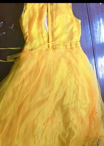 Yellow Embroidered Gown
