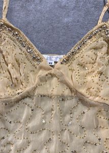 Embellished Sheer Camisole Top